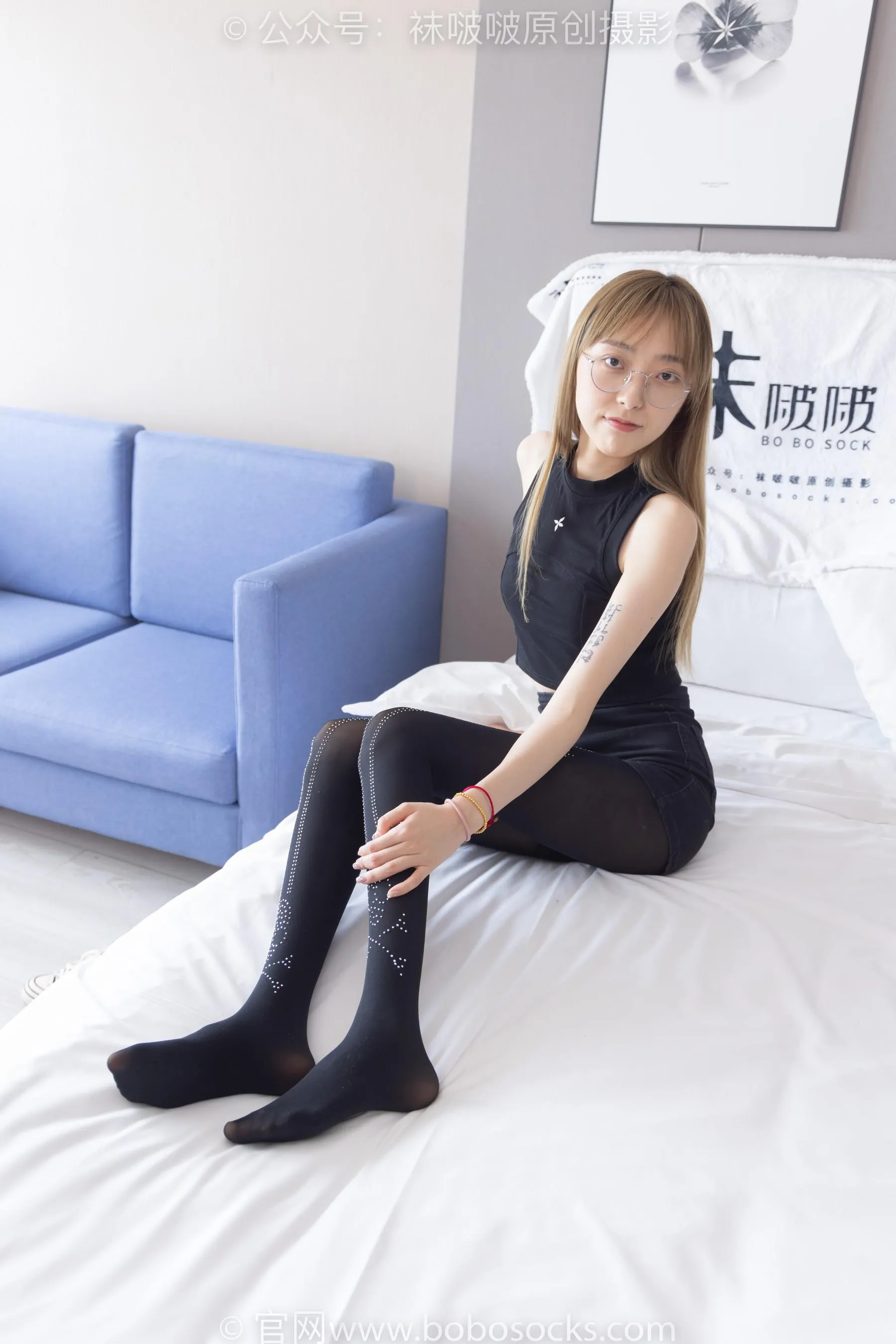 [BoBoSocks袜啵啵]NO.219 稚予-板鞋、拖鞋、厚黑丝、蕾丝黑丝[23] [53P]插图